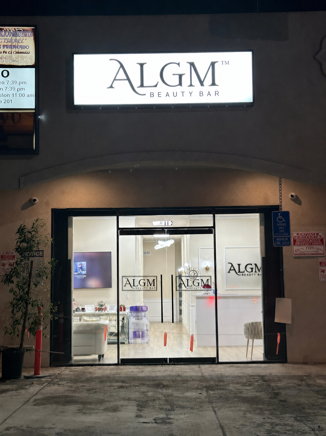 ALGM Beauty Bar Van Nuys med spa interior